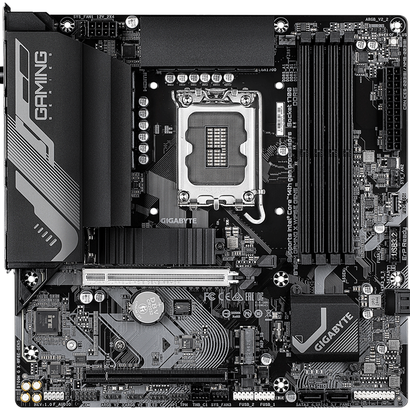 GIGABYTE B760M GAMING X WIFI6E GEN5 Motherboard, DDR5 Compatible, Supports CPU 14600KF12600KF, Intel LGA 1700