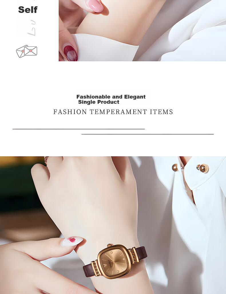 Disney Watch for Women, Students in Middle School And High School, Light Luxury Niche Artistic Waterproof Wristwatch for Female Students 5