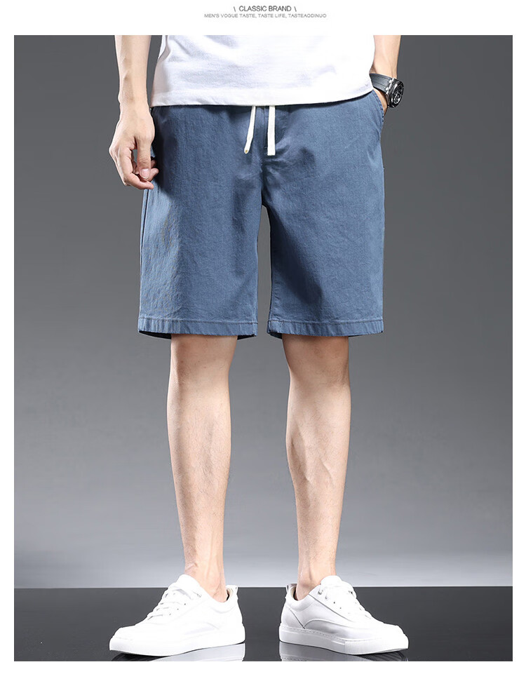 Zengzhi 2026 Summer Lightweight Casual Men's Shorts Fashion Sports Loose Straight Five-Point Pants Versatile Mid-Length Men's Trousers 4