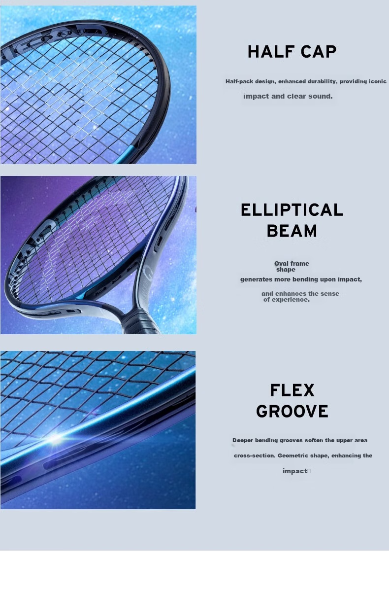 HEAD Tennis Racket, Xiao Zhi New Model 2025 Australian Open, Zvelev Gravity Full Carbon Tennis Racket 3