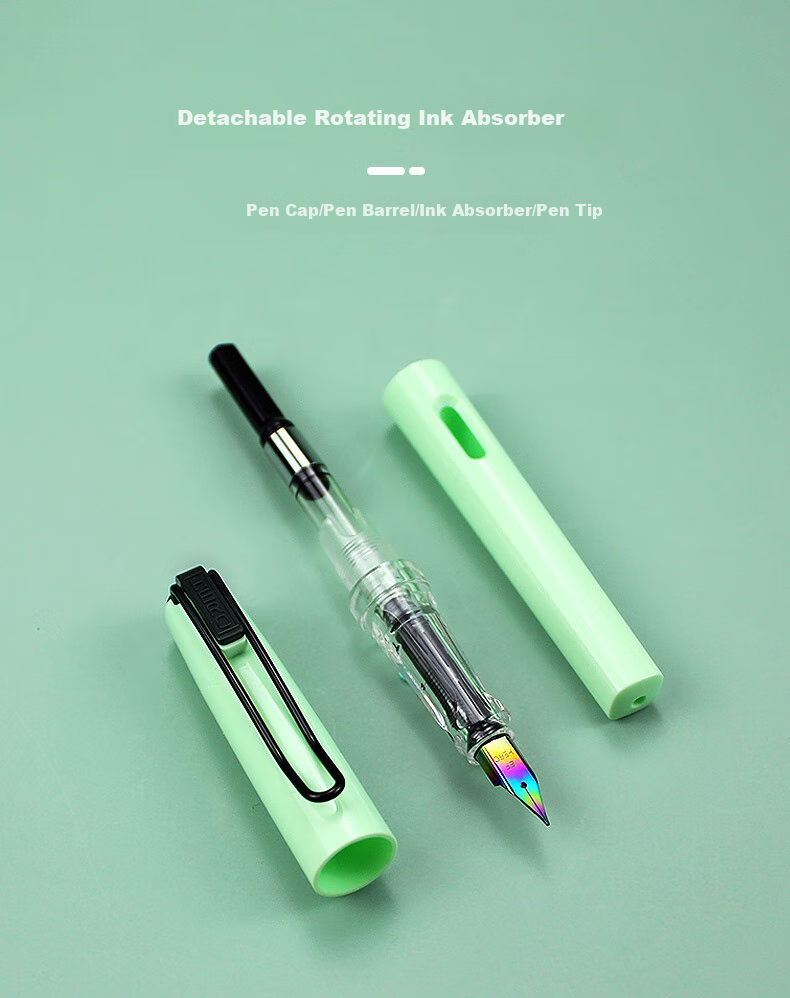 HERO Fountain Pen 367 Macaron Student Fountain Pen for Handwriting Practice And Posture Correction, Iridium Nib (With 6 Extra Ink Cartridges) Pink EF Nib (Nib Tip Color Randomly Selected) 6