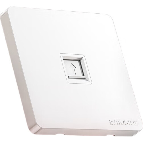 Сетевая панель SAMZHE Категория 6 Gigabit Ethernet, без кабеля, модульная розетка, 86-тип, утолщенная, однокомпьютерная, огнестойкая панель + модульный набор Категория 6 SZ-MBT08