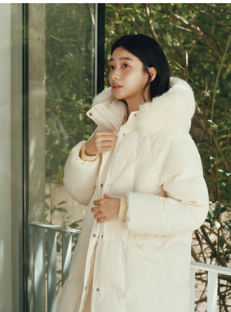 Semir Chen Duling 90% Down Long Women's Coat with Detachable Large Fur Collar Sweet Jacket Winter 2025 109725113006 7