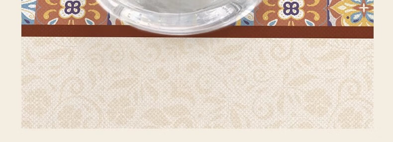 Fanyejia American-Style Tablecloth, Waterproof And Oil-Proof Dining Table Mat, Washable, Heat-Resistant, Luxurious Square Coffee Table Surface Protector 7