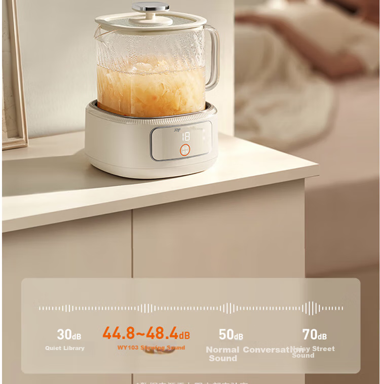 Joyoung Home Use 1L Small Capacity Health Pot, Multi-Purpose Electric Kettle for Hot And Cold Water, Metal Kettle without Glue, Constant Temperature Kettle, K10D-WY103 (Tea) 26