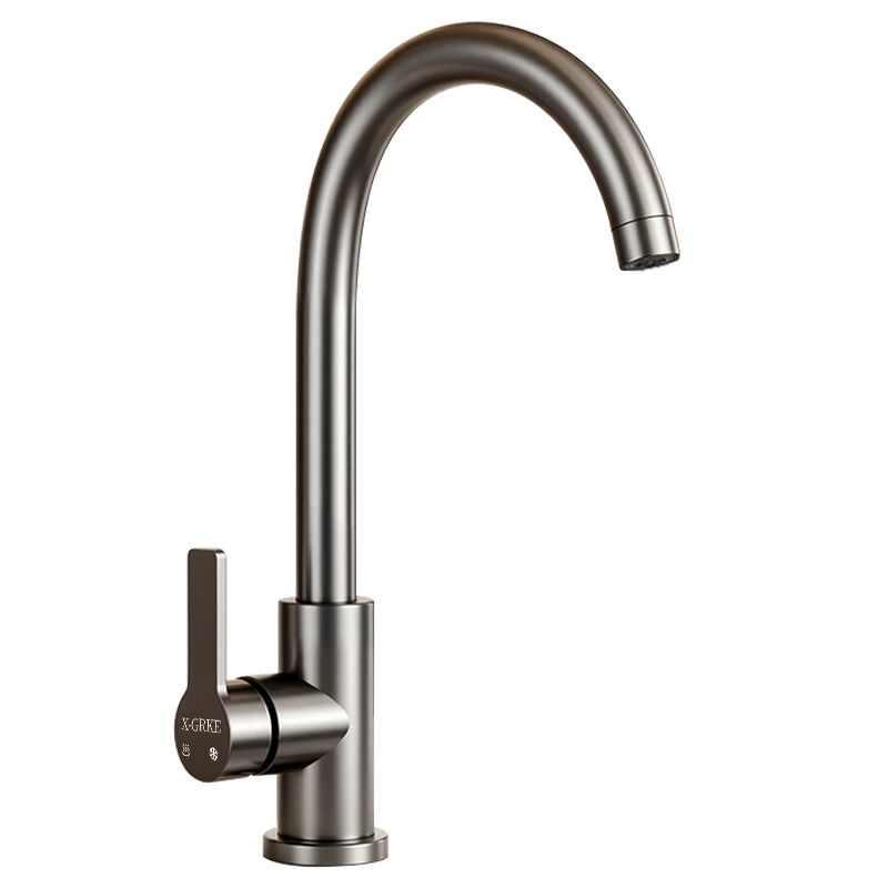 X-GRKE [Germany] Kitchen Faucet Hot And Cold Water Two-In 304 Stainless Steel Sink Faucet with 360° Rotation LR