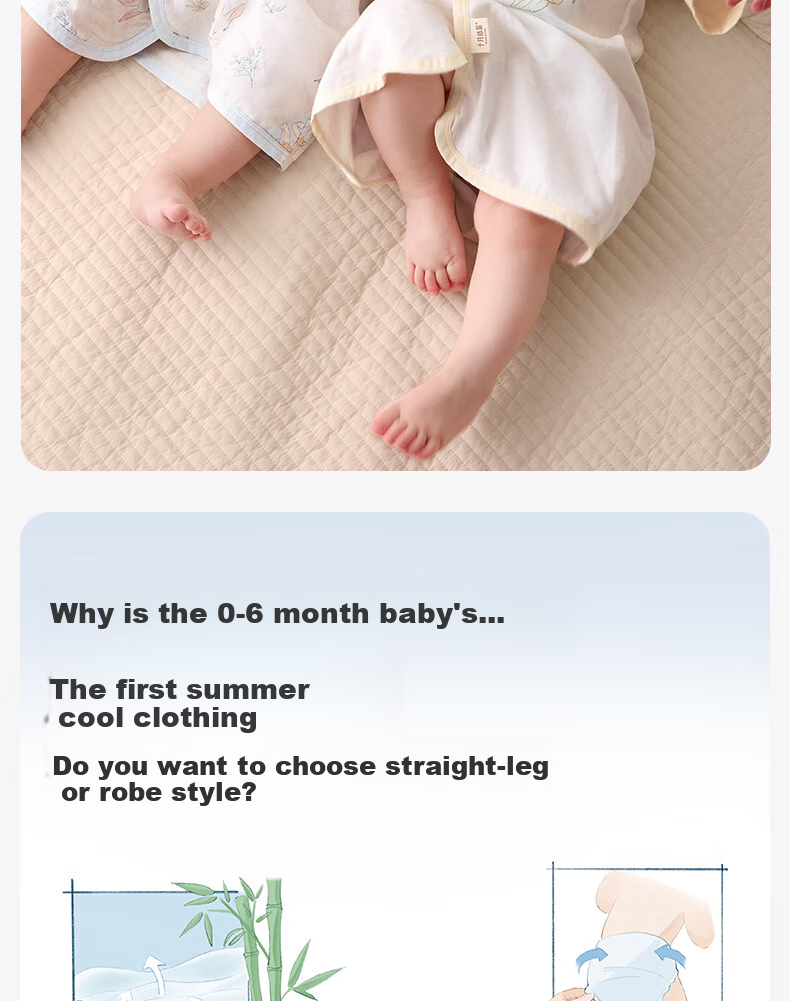 Shiyuejiejing Baby Summer Thin Gauze Romper, Unisex Infant Onesie Bodysuit 3