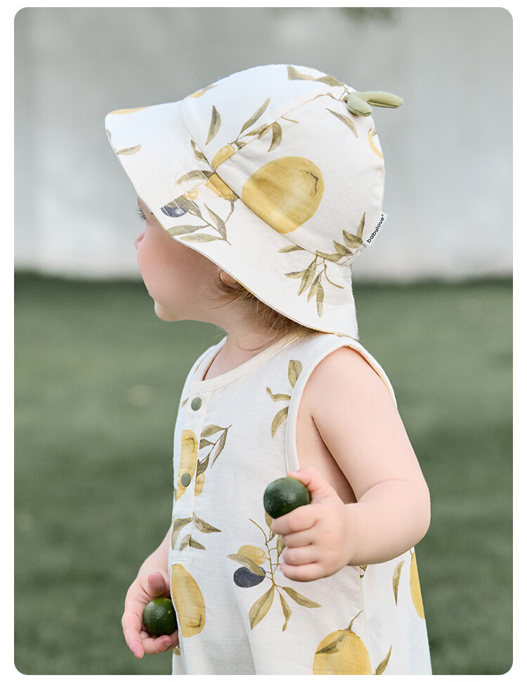Babylove [Bobbly Fruit Tea] Infant Bodysuit, Summer Thin Bamboo Cotton Camellia Baby Breathable Sleeveless Triangle Romper 12