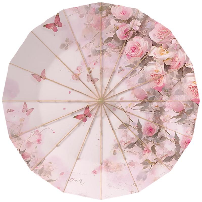 Fanyejia 16-Rib Umbrella for Sun And Rain Protection, UV-Resistant, Windproof, Large Double-Sized Sunshade