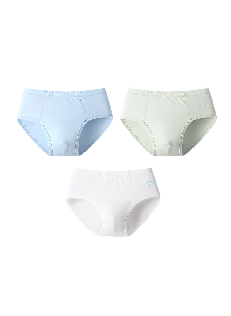 Annil 【3A Antibacterial】 Boys' Underwear Briefs 3-Pack 2025 Autumn New Elastic Breathable 1