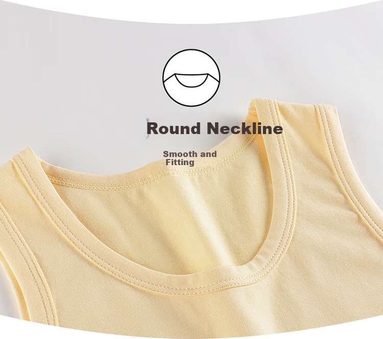 THREEGUN Class A Skin-Friendly Elastic Cotton Vest for Boys And Girls, Children's Outdoor Wear 39121A0 Light Coffee 100 7