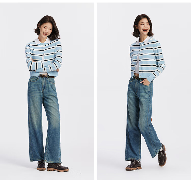 Semir Senrou Jeans | Mall-Matching Wide-Leg Jeans for Women, Slimming Effect, Autumn Long Pants 103525124001A 7