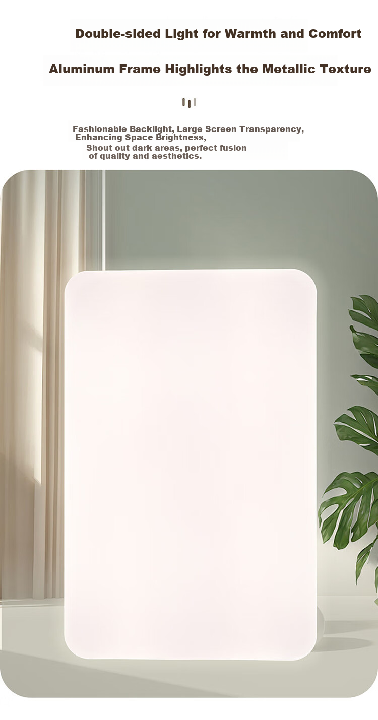 NVC Full Spectrum Eye Protection Ceiling Light, 132W, Living Room And Bedroom Smart Simple LED Fixture, Black - Langyu 5