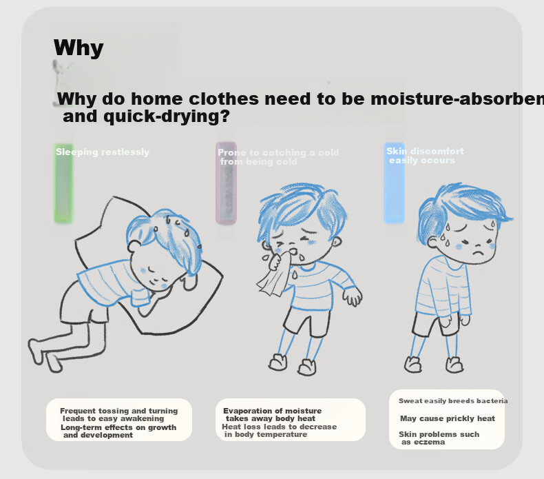 HeyBetter Children's Quick-Dry Home Wear, 5A Antibacterial Soft Breathable Set - Otter Forest (Gray-Green), Size 140 2