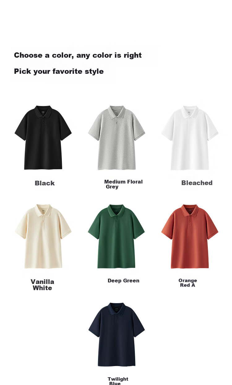 Semir POLO Shirt for Men, Summer Moisture-Wicking Quick-Dry Simple Solid Color Short-Sleeve T-Shirt, Slim-Fit Top 101325115105 21