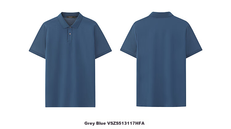 YOUNGOR [20% Mulberry Silk] Summer 2026 New Machine Washable Polo Shirt with Collar, Navy Blue, XL 12