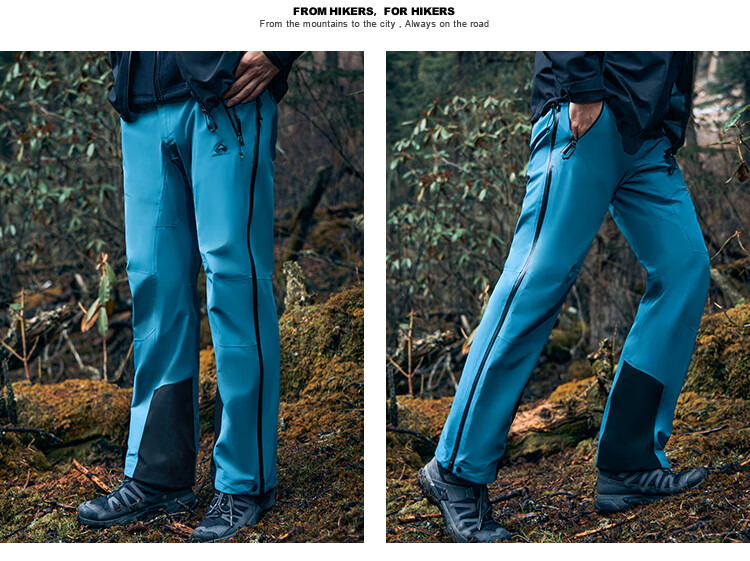 Pioneer Camp Hardshell Hiking Pants for Men, Durable Outdoor Windproof Waterproof Mountaineering Trekking Trousers with Breathable Long Pants 13