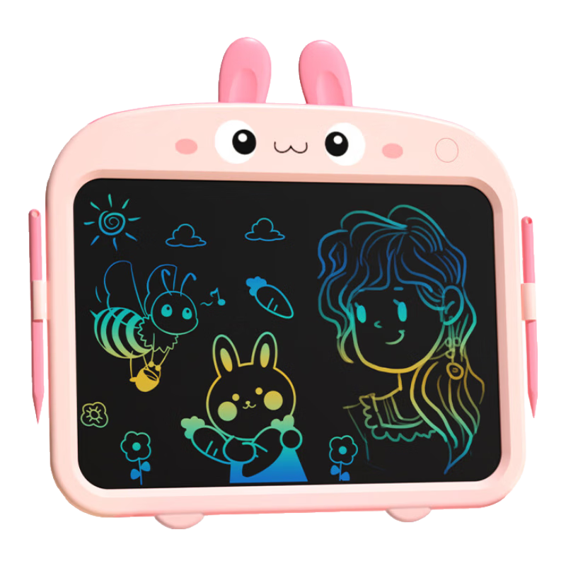 XST Children's LCD Drawing Board, 15-Inch Large Writing Pad, Baby Dual-Pen Electronic Colorful Drawing And Doodling Board, Birthday Gift