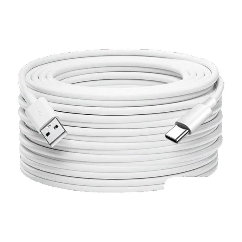 Chaofan Compatible with Xiaomi Camera Power Extension Cable, 8 Meters, for 4/BW500/2 Gimbal 3PRO Standard Version, 2K/c300/c500/c700 Surveillance Power Cable, Type-C Charging Cable