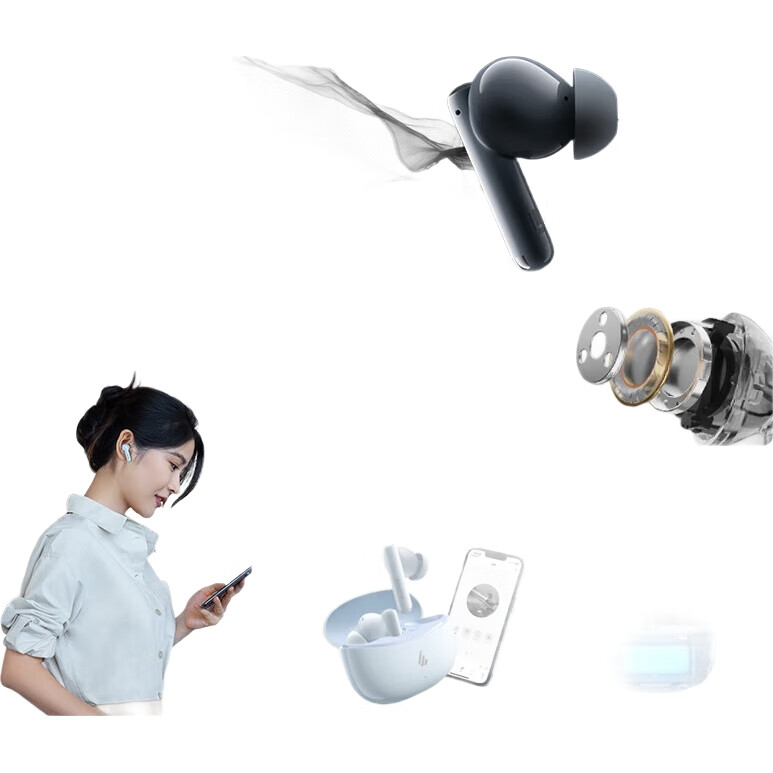 Беспроводные наушники EDIFIER X5 Pro с активным шумоподавлением, внутриканальные, Bluetooth, белые