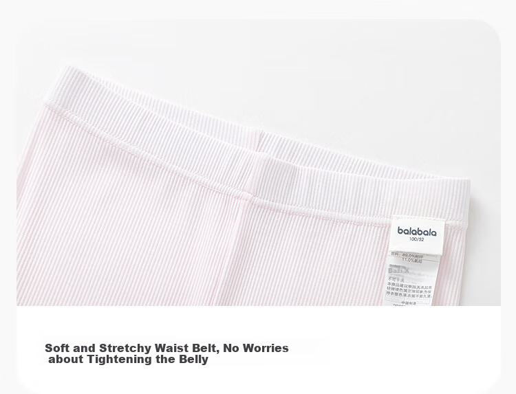BALABALA Girls' Leggings, Children's Pants, Three-Quarter Shorts, Toddler Pants, Moisture-Wicking, Breathable, Skin-Friendly, 208225170001 3