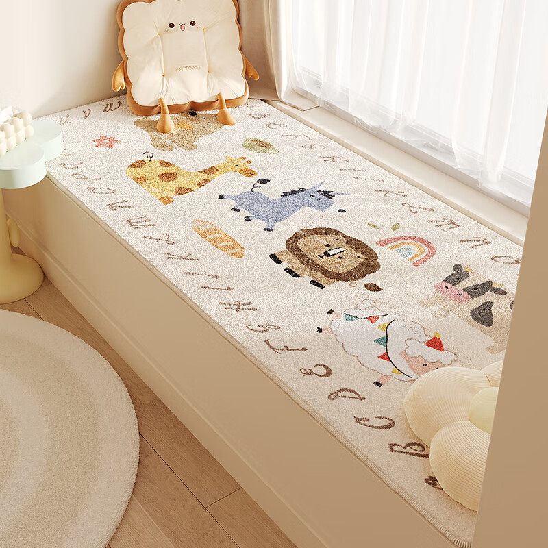Manshuo Bedroom Bay Window Cushion, Windowsill Seat Pad, All-Season Balcony Tatami Mat, Thickened Sofa Cushion, Non-Slip, 80*220cm