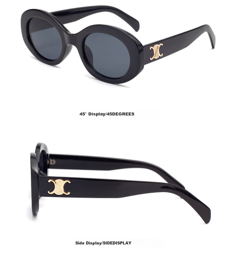 Jimmy Orange Retro Cat Eye Sunglasses for Men And Women, High-End UV Protection Sunglasses That Make Your Face Look Smaller 13
