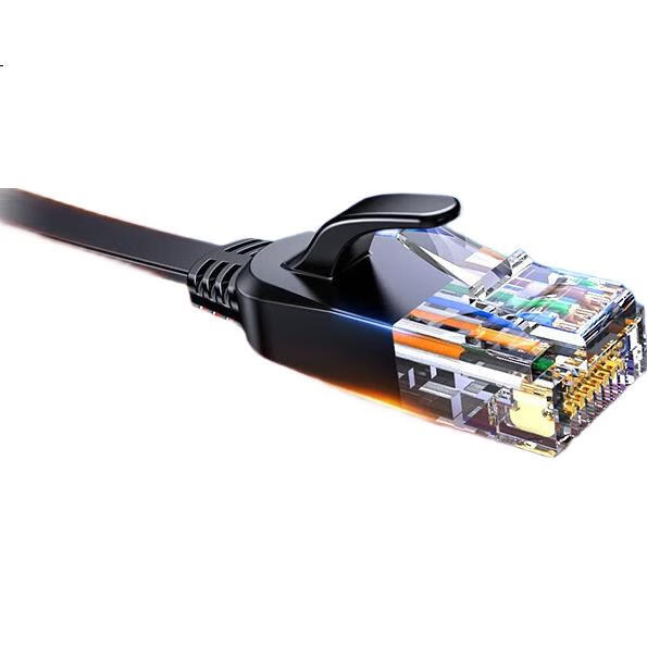 Сетевой кабель BIAZE CAT6 Ethernet, плоский медный провод 4 метра, гигабитный сетевой кабель для домашнего компьютера, неэкранированный сетевой соединительный кабель, готовый патч-корд