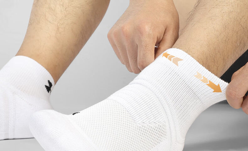 Under Armour Socks [3 Pairs] Basketball Badminton Sports Socks Unisex Running Breathable Ankle Anti-Odor Thickened Terry Cotton Socks 18