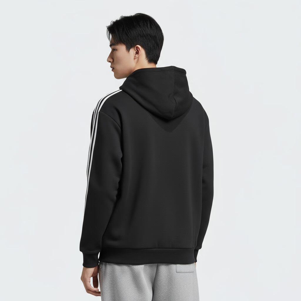 Adidas Originals Men's BAGGY HOODIE KD1860 Black Size S 2