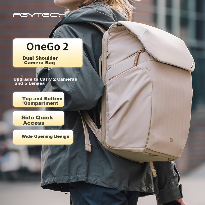 Рюкзак для фототехники PGYTECH OneGo2, 20л, хаки, водостойкий, для DSLR, ноутбука, путешествий