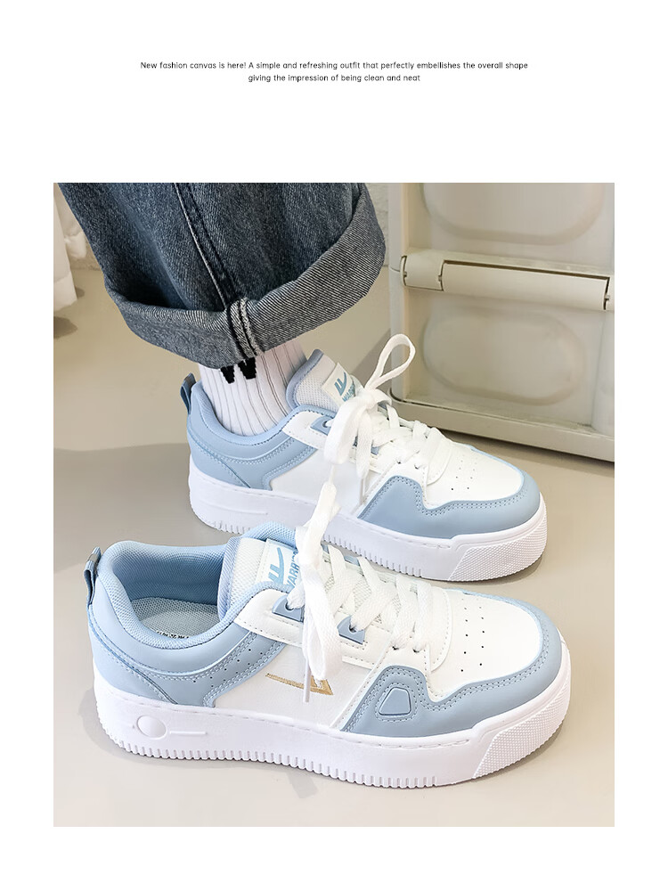 Huili Official Women's Shoes, 2026 Summer New Style, Classic Versatile Casual Sneakers for Women, White And Red, Size 35 13