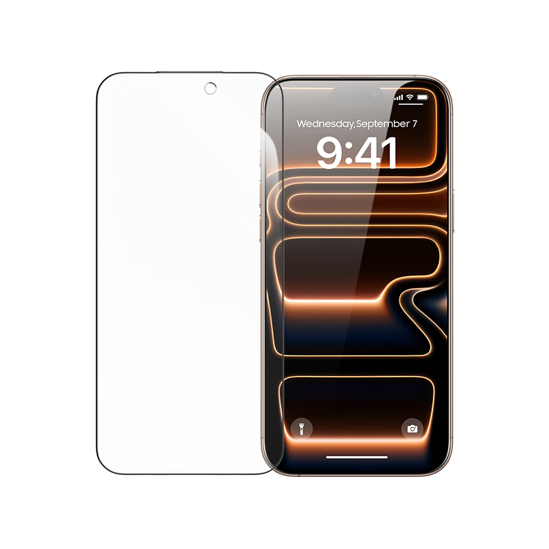 LLUNC [2-Pack] Tempered Glass Screen Protector for IPhone 17 Pro, Ultra-Clear Anti-Fingerprint Earpiece Dust-Proof Shockproof Ultra-Thin Smooth No White Edge Full Coverage Film for Apple 18 Pro