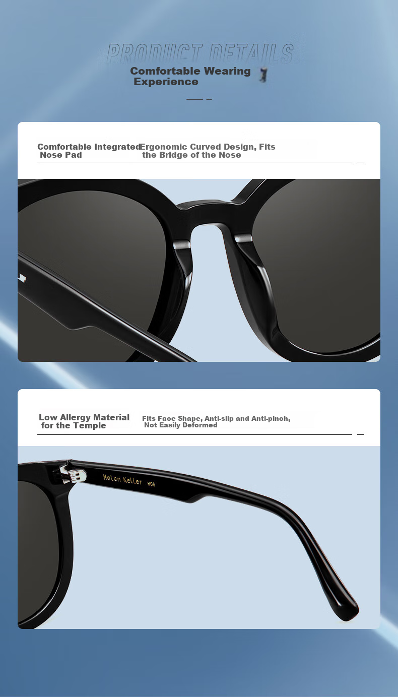 HELEN KELLER Sunglasses for Women, Simple Polarized Sunglasses, Specialized for Driving, UV Protection H2209H01 5