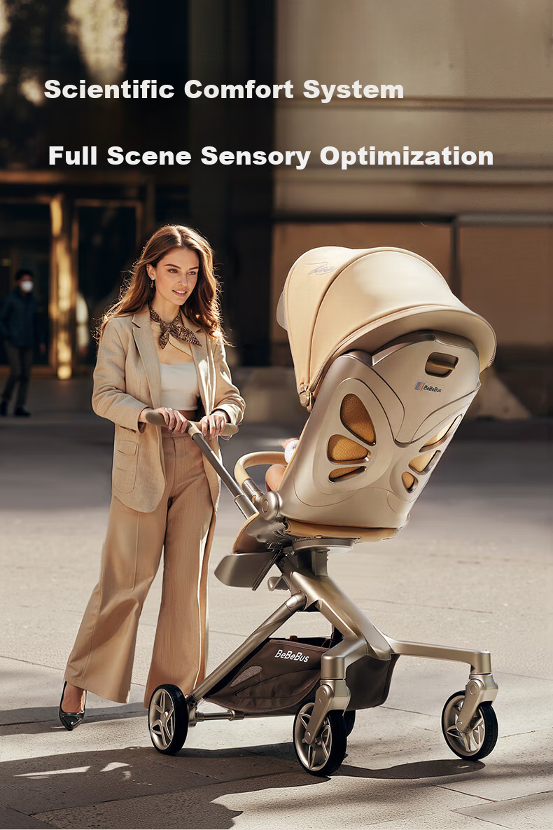 Bebebus Butterfly Stroller Max, Lightweight Foldable Baby Carriage, Reversible Seat And Lie-Flat, Shock-Absorbing, Portable Stroller for Toddlers 5
