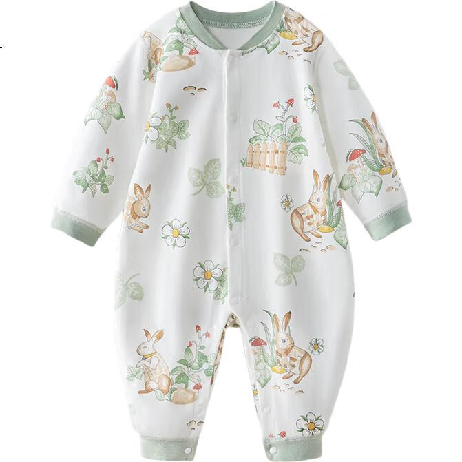 Beitaisi Baby Clothes Spring And Autumn Long-Sleeve Bodysuit, Pure Cotton Newborn Onesie, for Boys And Girls, Early Spring Outfit Pajamas