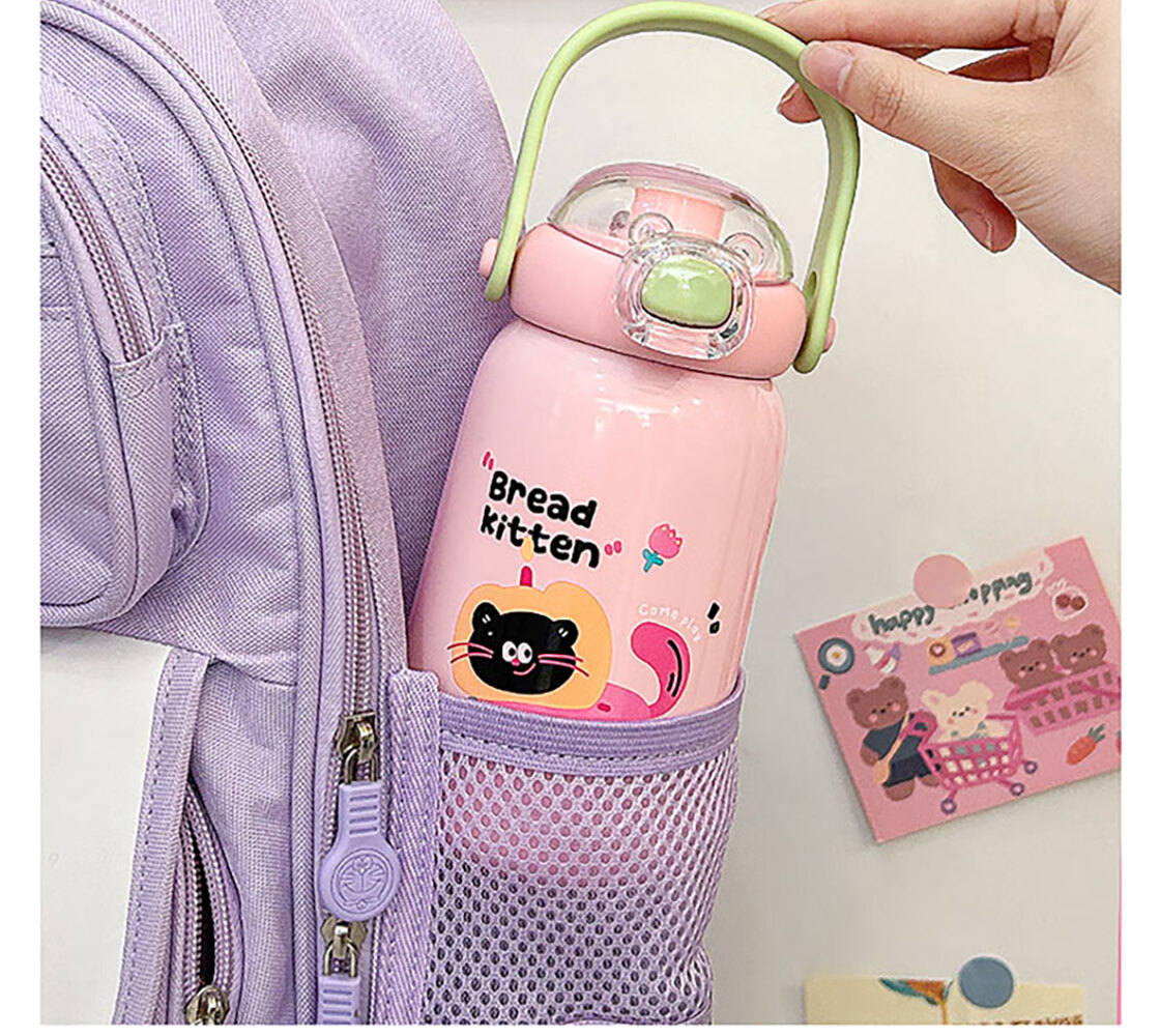 MINISO Sanrio Series 316 Magic Bullet Lid Children's Insulated Cup 500mL Beige 11
