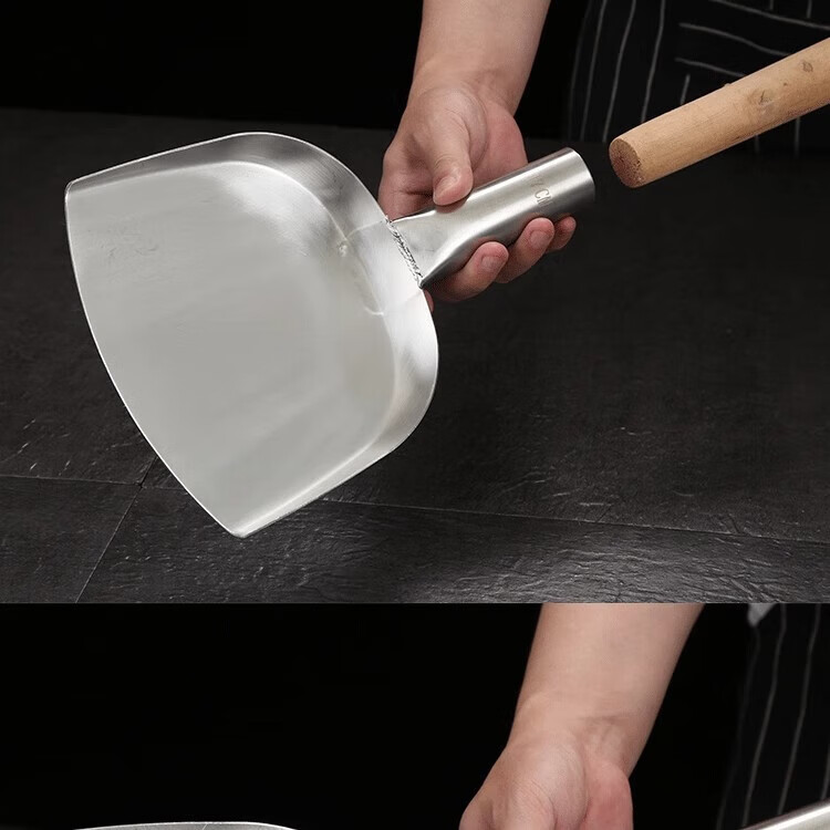 Caitang Smart Stainless Steel Chef Cooking Spatula 19cm Head (Jingcang) 7