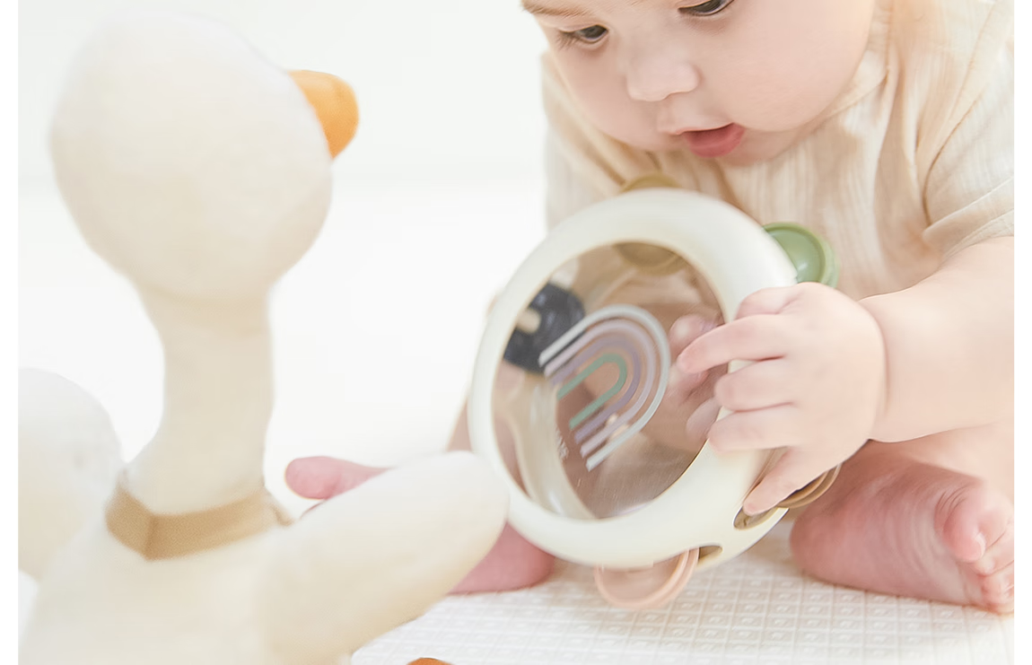 BEIE BEIESTATE Fabric Hanging Musical Rotating Crib Mobile Animal Park Rechargeable Newborn Baby Gift 9