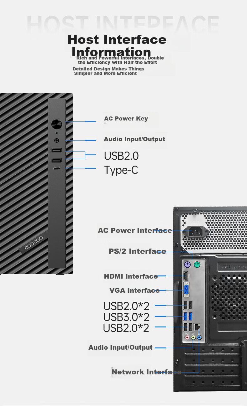 Coocaa Skyworth Desktop Gaming PC with Dedicated Graphics Card (12th Gen Core I5, 16GB RAM, 512GB SSD, RTX3050-6G) Ocean View Editio 6