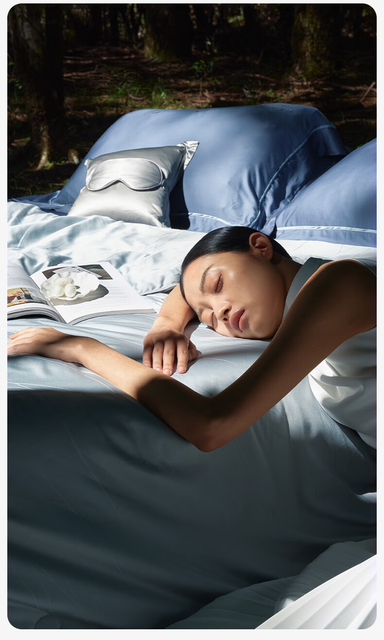 Lafufeier 100% Silk Comforter, Class A Anti-Mite Duvet, All-Season Quilt, Jacquard Silk, Dormitory Summer Quilt 9