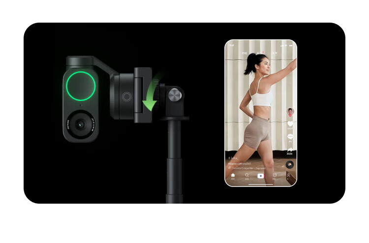Insta360 Link 2 Gimbal Edition Conference Live Streaming Camera 4K HD Beauty Computer External Webcam with Built-in Microphone USB/C Plug and Play (Dynamic White) 21