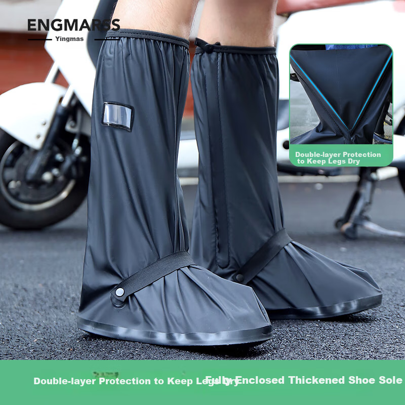 ENGMARSS Rain Boots for Adults, Waterproof Long Tall Rain Boots for Men And Women, Non-Slip Water Shoes M (Suitable for Size 38-39)