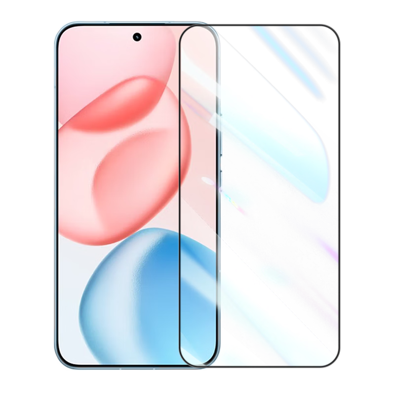 LLUNC [2-Pack] Tempered Glass Screen Protector for Honor 400/400Pro, Full Coverage Ultra-Thin HD Anti-Fingerprint Shatterproof Thin Black Edge Protective Film for Honor 400pro Smartphone
