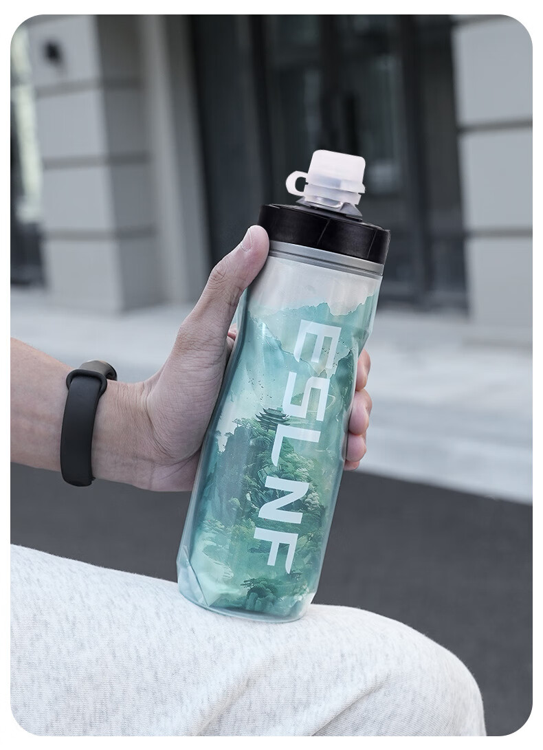 40,000 Kilometers Bicycle Cycling Water Bottle Insulated Road Bike Sports Bottle Large Capacity Squeeze Summer 15