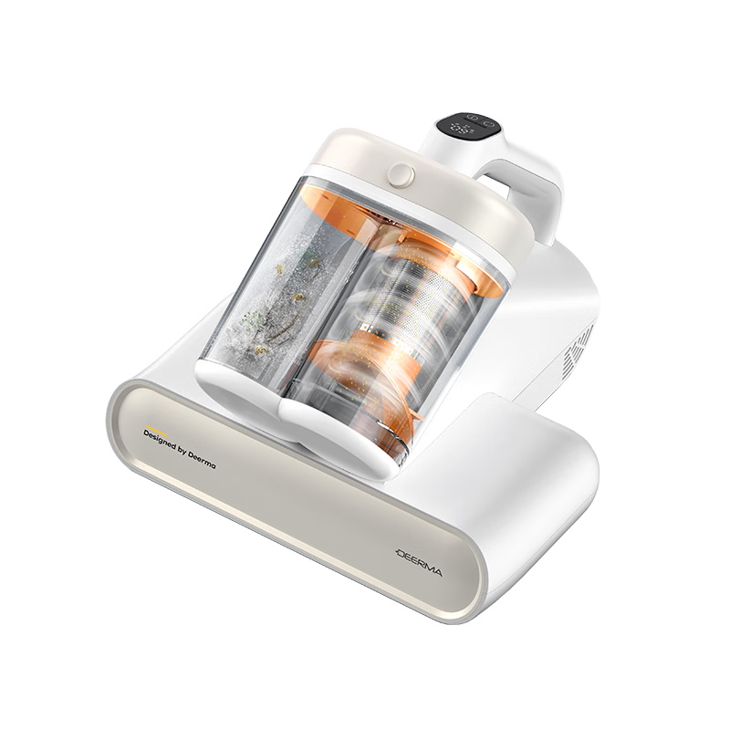 Deerma [Sunlight 65 Degrees] M1 Dual-Cup Smart Dust Mite Remover, Household Handheld Bedside UV 99.9% Sterilization And Mite Removal, Beating And Drying to Remove Mites