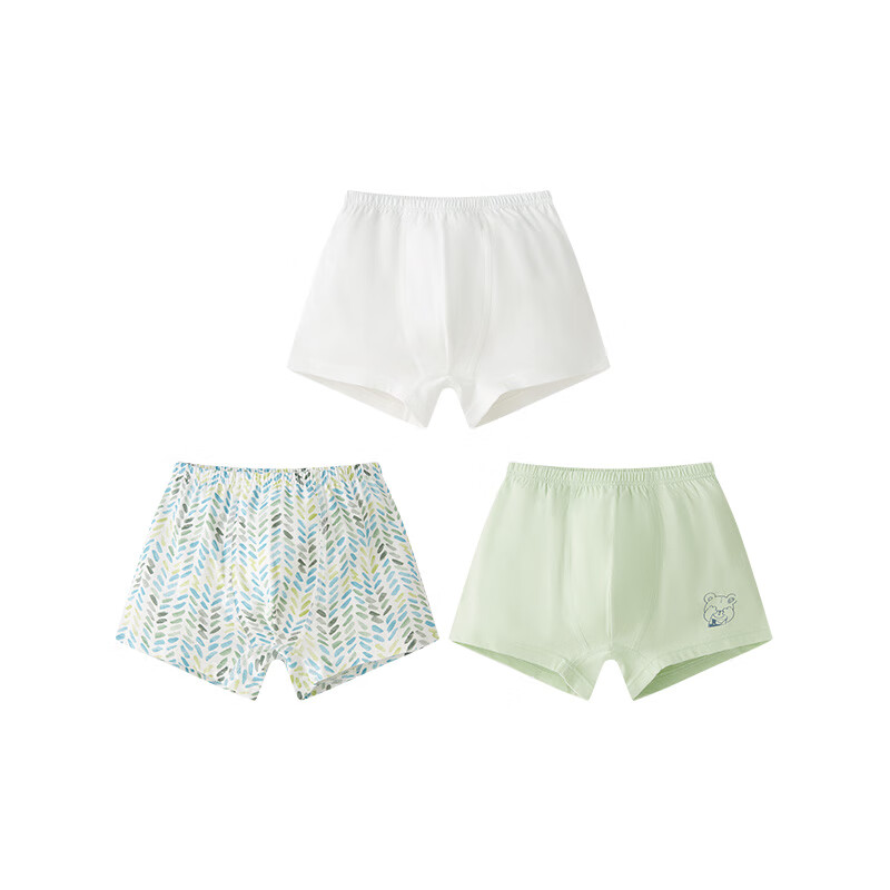 Labi Baby Kids Cotton Boys Boxer Briefs Four Seasons Mid-Large Size 3-Pack Special Color 90