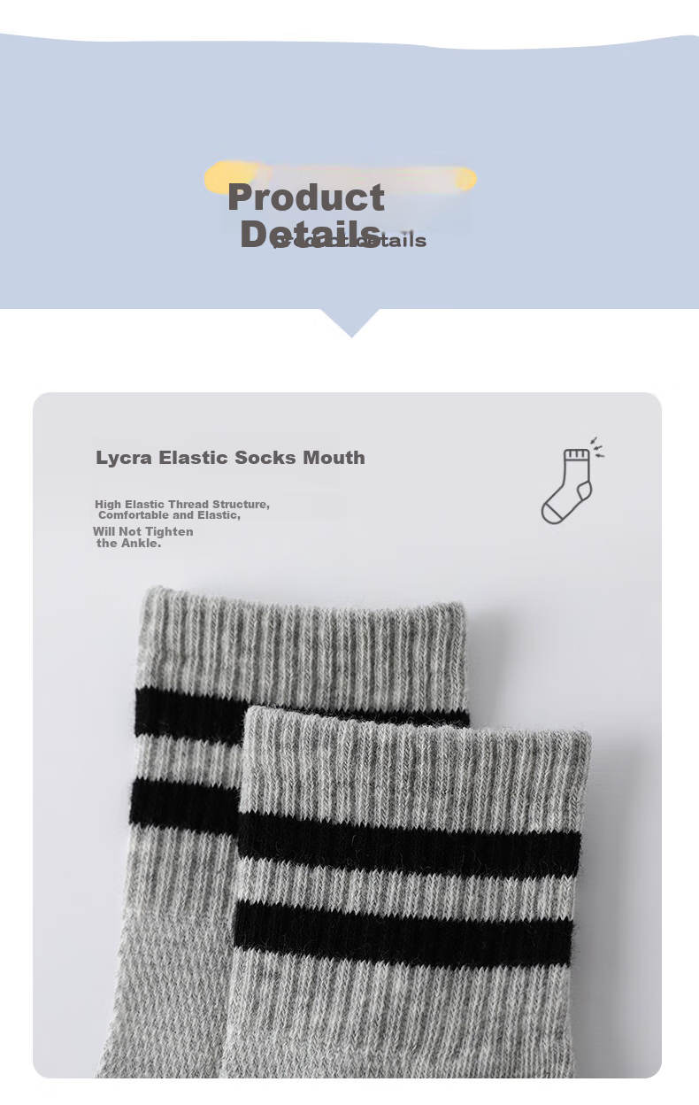LangSha Children's Socks, Boys' Summer Mesh School Socks, Youth Mid-Calf Casual Sports Cotton Socks 11