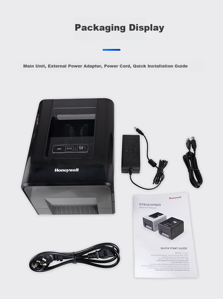 Honeywell Thermal/thermal Transfer USB Port Barcode Label Printer, Adhesive Barcode Paper Printer OT810 5