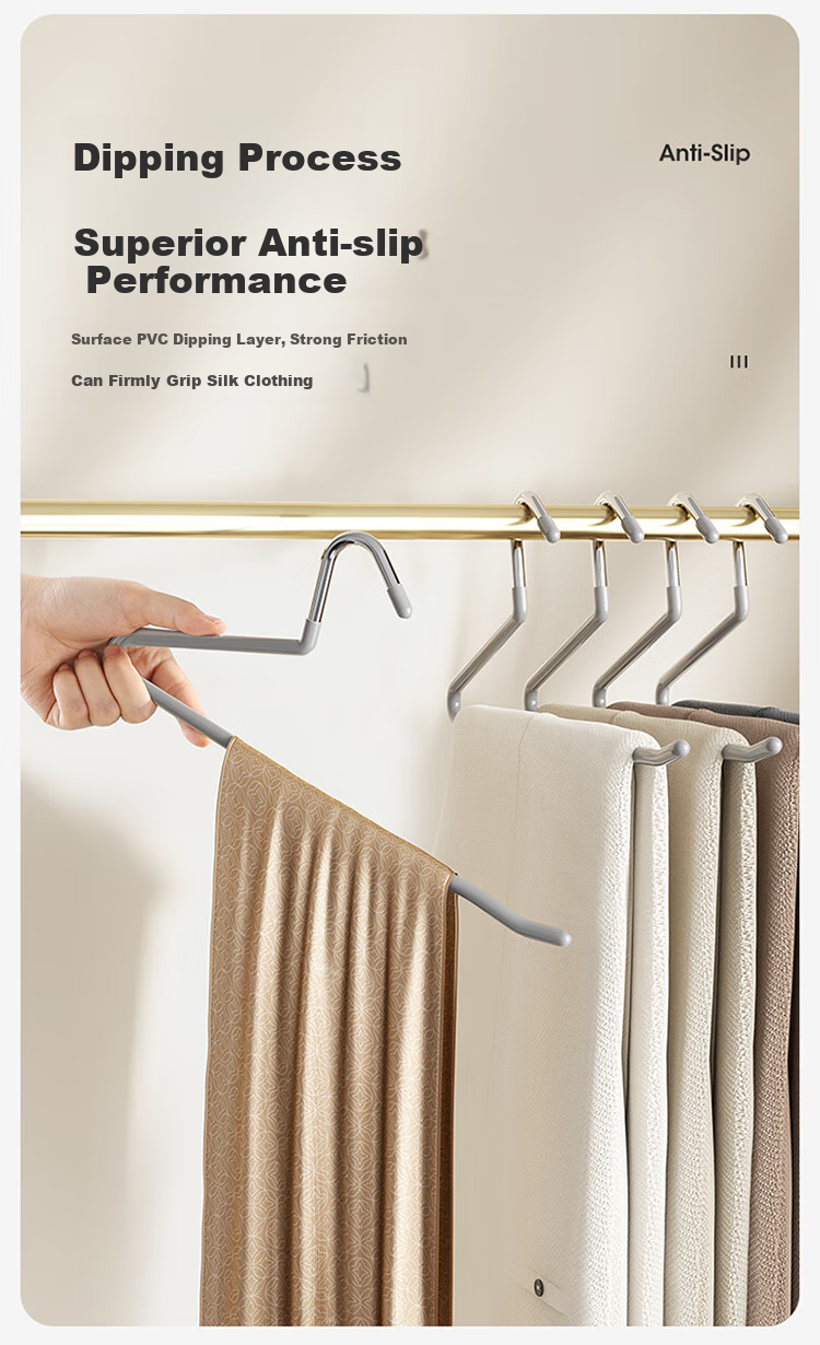 MARYYA Goose-Shaped Pants Hanger, Household Seamless Non-Slip Trouser Drying Rack, Specialized Storage Organizer for Pants Hangers 8